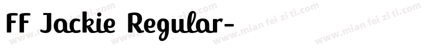 FF Jackie Regular字体转换